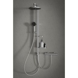 Ideal Standard Alu+ zestaw prysznicowy ścienny termostatyczny z deszczownicą chrom BD583SI