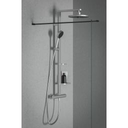 Ideal Standard Alu+ zestaw prysznicowy ścienny termostatyczny z deszczownicą chrom BD583SI