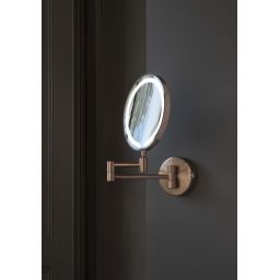 JTP Vos lusterko kosmetyczne 32x25 cm okrągłe z oświetleniem ZM1BRZ