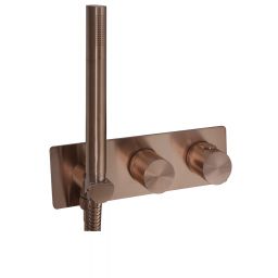 JTP Evo bateria wannowo-prysznicowa podtynkowa z termostatem brąz szczotkowany 61868BRZ