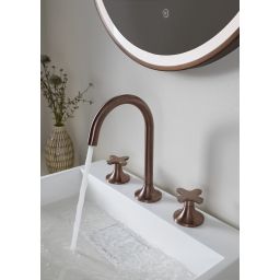 JTP Vos lustro 60x60 cm okrągłe z oświetleniem z matą grzewczą 21M60BRZ