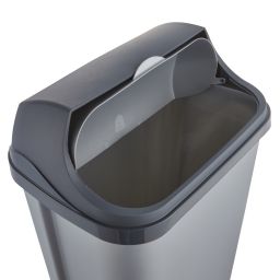 Keeeper Rasmus pojemnik na odpady 50 l z pokrywą jasnosrebrny 1045516000000