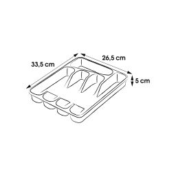 Keeeper Pablo pojemnik na sztućce 5-częściowy szary 1016213000000