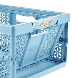 Keeeper Eco Ben kosz do przechowywania 32 l składany z miękkimi uchwytami Eco Blue 1021569500000