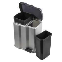 Keeeper Gunnar sortownik na odpady 22 l z pedałem jasnosrebrny 1030016000000