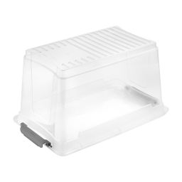 Keeeper Leonie pojemnik 28,5x18,5x16 cm przezroczysty-szary 1115700100000