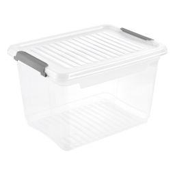 Keeeper Leonie pojemnik do przechowywania 37,5x18,5x23,5 cm przezroczysty-szary 1115900100000