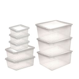 Keeeper Bea Clearbox pojemniki do przechowywania (8 szt) zestaw przezroczysty 3005000100000