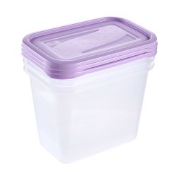 Keeeper Fredo Fresh pojemniki na żywność (3 szt) zestaw przezroczysty-fioletowy 3067452500000
