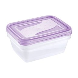 Keeeper Fredo Fresh pojemniki na żywność (3 szt) przezroczysty-fioletowy 3067552500000