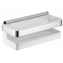 Keuco Moll koszyk łazienkowy ze ściągaczką chrom/biały 12759010000