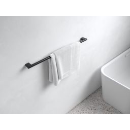 Keuco Plan Black drążek na ręcznik 80 cm czarny mat 14901370800