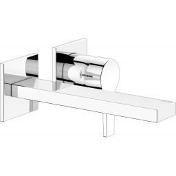Keuco Edition 11 bateria umywalkowa podtynkowa chrom-czarny szczotkowany 51116130202
