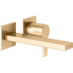 Keuco Edition 11 bateria umywalkowa podtynkowa mosiądz szczotkowany 51116250200