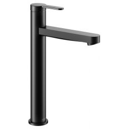 Keuco IXMO Flat bateria umywalkowa stojąca wysoka czarny mat 59510373100