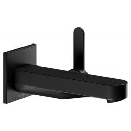 Keuco IXMO Flat bateria umywalkowa podtynkowa czarny mat 59516370302