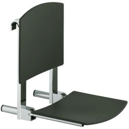 Keuco Plan Care siedzisko prysznicowe chrom-czarny-jasny szary 34981010038