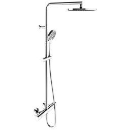 Keuco Plan blue zestaw prysznicowy ścienny termostatyczny z deszczownicą chrom 53926012321