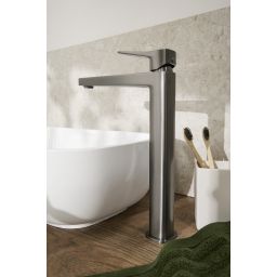 KFA Armatura Malaga Gun Metal Grey bateria umywalkowa stojąca wysoka szara 4522-712-61