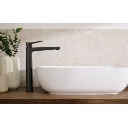 KFA Armatura Malaga Black bateria umywalkowa stojąca wysoka czarna 4522-712-81