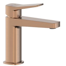 KFA Armatura Malaga Rose Gold bateria umywalkowa stojąca różowe złoto szczotkowane 4522-815-34