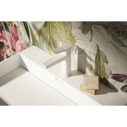 KFA Armatura Malaga White bateria umywalkowa stojąca biała 4522-815-44