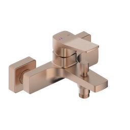 KFA Armatura Malaga Rose Gold bateria wannowo-prysznicowa ścienna różowe złoto szczotkowane 4524-010-34