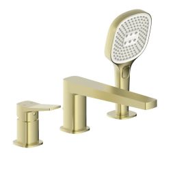KFA Armatura Malaga Brushed Light Gold  bateria wannowo-prysznicowa nawannowa złoto szczotkowane 4525-210-31