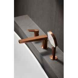 KFA Armatura Malaga Rose Gold bateria wannowo-prysznicowa nawannowa różowe złoto szczotkowane 4525-210-34