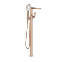 KFA Armatura Malaga Rose Gold bateria wannowo-prysznicowa wolnostojąca różowe złoto szczotkowane 4525-510-34