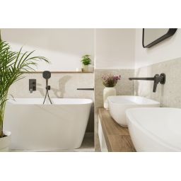 KFA Armatura Malaga Gun Metal Grey bateria umywalkowa podtynkowa szara 4529-810-61