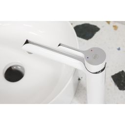 KFA Armatura Angelit bateria umywalkowa stojąca chrom/biały 4722-612-40