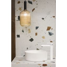 KFA Armatura Angelit bateria umywalkowa stojąca chrom/biały 4722-612-40