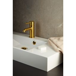 KFA Armatura Moza Gold bateria umywalkowa stojąca złoty szczotkowany 5032-815-31