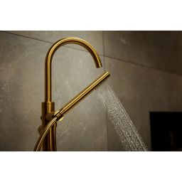 KFA Armatura Moza Gold bateria wannowo-prysznicowa wolnostojąca złoty szczotkowany 5035-510-31