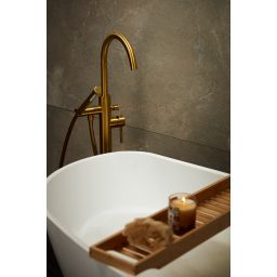 KFA Armatura Moza Gold bateria wannowo-prysznicowa wolnostojąca złoty szczotkowany 5035-510-31