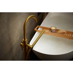 KFA Armatura Moza Gold bateria wannowo-prysznicowa wolnostojąca złoty szczotkowany 5035-510-31