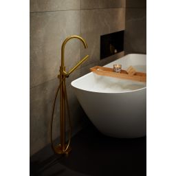 KFA Armatura Moza Gold bateria wannowo-prysznicowa wolnostojąca złoty szczotkowany 5035-510-31