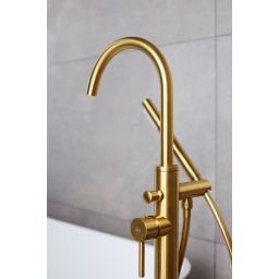 KFA Armatura Moza Gold bateria wannowo-prysznicowa wolnostojąca złoty szczotkowany 5035-510-31
