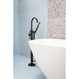 KFA Armatura Moza Black bateria wannowo-prysznicowa wolnostojąca czarny mat 5035-510-81