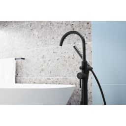KFA Armatura Moza Black bateria wannowo-prysznicowa wolnostojąca czarny mat 5035-510-81