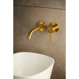 KFA Armatura Moza Gold bateria umywalkowa podtynkowa złoty szczotkowany 5039-810-31