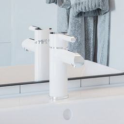 KFA Armatura Angelit bateria umywalkowa stojąca biały/chrom 4722-815-40