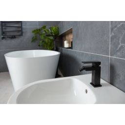 KFA Armatura Logon Black bateria bidetowa stojąca czarna 5137-015-81