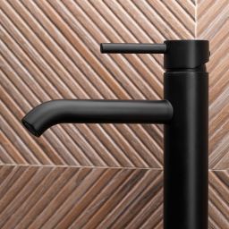 KFA Armatura Moza Black bateria umywalkowa stojąca czarny mat 5032-612-81