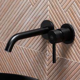 KFA Armatura Moza Black bateria umywalkowa podtynkowa czarny mat 5039-810-81