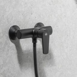 KFA Armatura Narva bateria prysznicowa ścienna czarny mat 5226-010-81