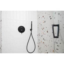 KFA Armatura Moza Black bateria wannowo-prysznicowa ścienna termostatyczna czarny mat 5734-010-81