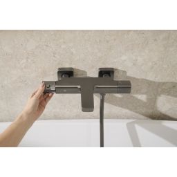 KFA Armatura Malaga Gun Metal Grey bateria wannowo-prysznicowa ścienna termostatyczna szara 5754-010-61