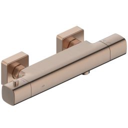 KFA Armatura Malaga Rose Gold bateria prysznicowa ścienna termostatyczna różowe złoto szczotkowane 5756-010-34